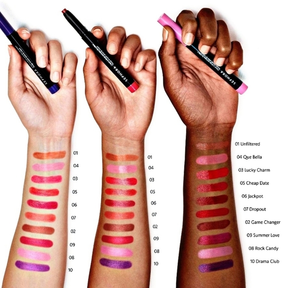 🆕️🆑️ SEPHORA Gel Texture Lip Crayon | Jackpot | Rouge Smooth Shine Lip Crayon - Picture 4 of 7